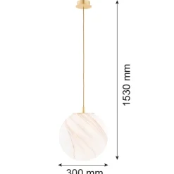 Lampa wisząca 1 pł., duża ALMIROS (8448) - Argon