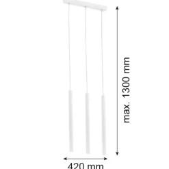 Lampa wisząca 3 pł. ETNA PLUS (6178) - Argon