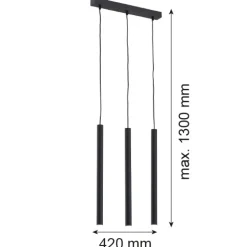 Lampa wisząca 3 pł. ETNA PLUS (6179) - Argon