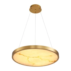 Lampa wisząca ALCHEMY LED złoty alabaster 60 cm (ST-MD2407) - Step into Design