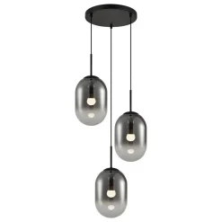 Lampa wisząca ALIAS BLACK 3 koło (ML0320) - Milagro