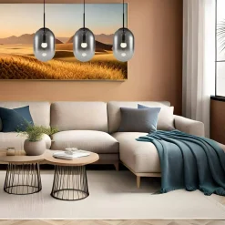 Lampa wisząca ALIAS BLACK 3 listwa (ML0321) - Milagro