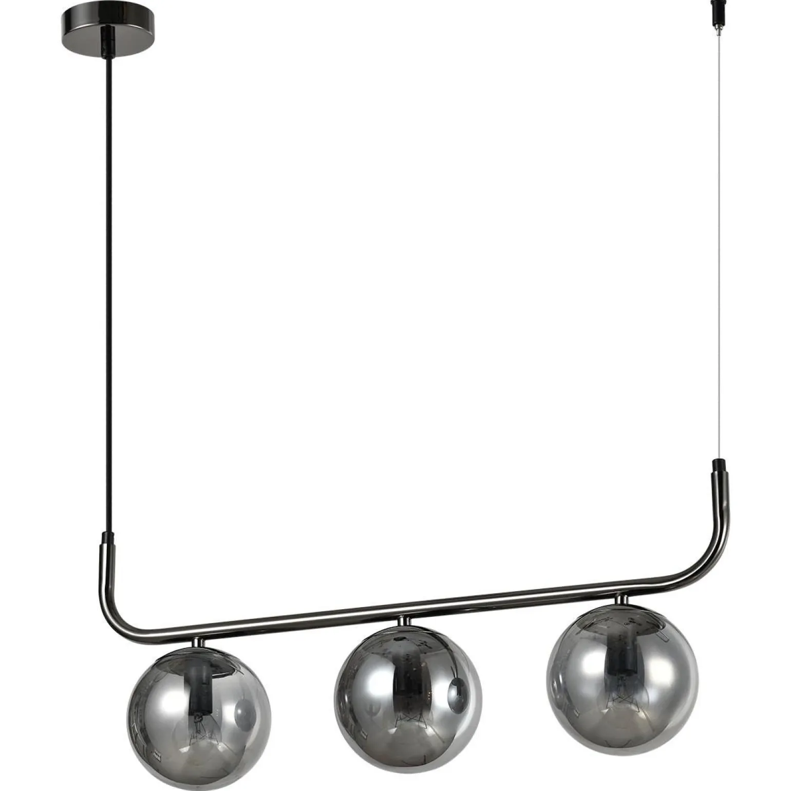 Lampa wisząca Alisa 3 smoked (LP-005/3L BK) - Light Prestige