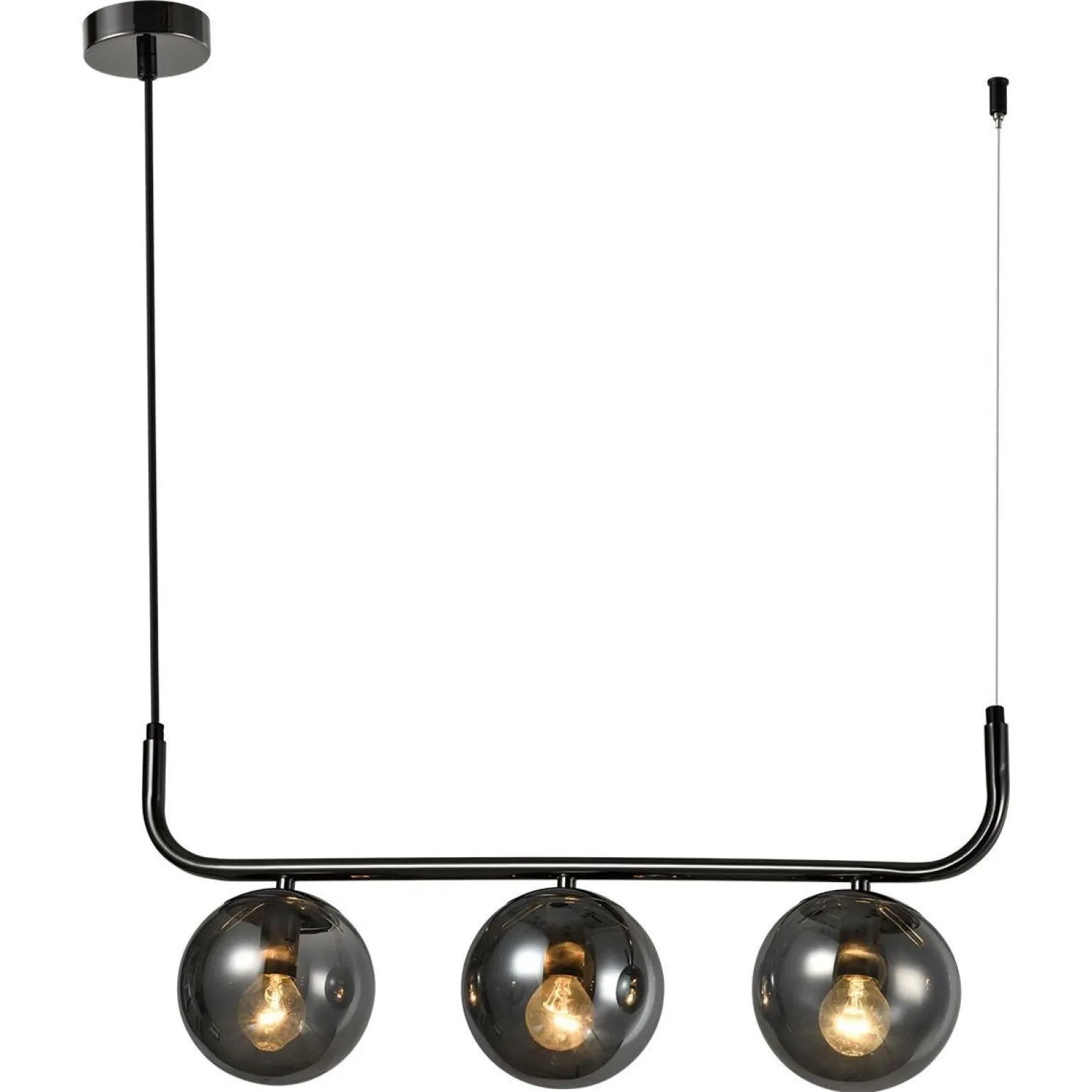 Lampa wisząca Alisa 3 smoked (LP-005/3L BK) - Light Prestige