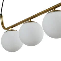 Lampa wisząca Alisa 3 złota/biała (LP-005/3L GD) - Light Prestige