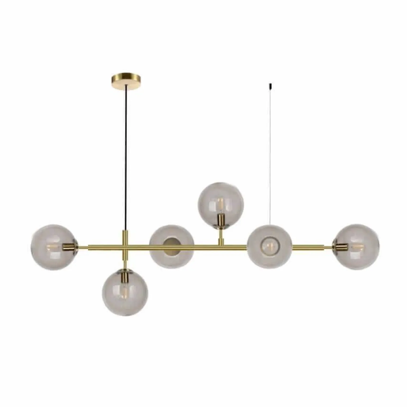 Lampa wisząca Alisa transparentno-złota (LP-005/6P TR) - Light Prestige