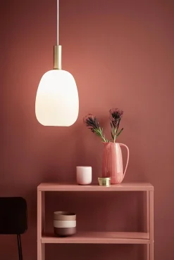 Lampa wisząca ALTON mleczne szkło / mosiądz (47303001) - Nordlux