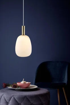 Lampa wisząca ALTON mleczne szkło / mosiądz (47303001) - Nordlux