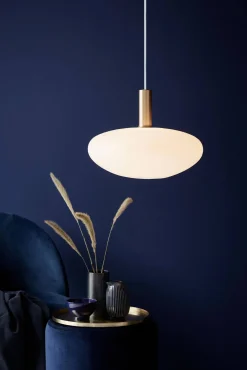 Lampa wisząca ALTON mleczne szkło / mosiądz (48973001) - Nordlux