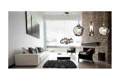 LAMPA WISZĄCA AMBER MILANO 1 CLEAR AZZARDO AZ3074