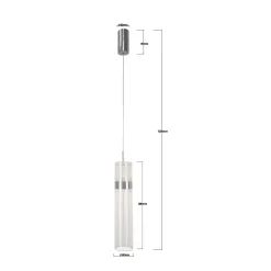 Lampa wisząca Ambiente LED CCT chrom (LP-1510/1P CH) - Light Prestige