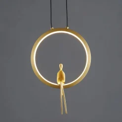 Lampa wisząca AMICI led złota 27 cm (ST-D7774 gold) - Step into Design