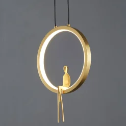 Lampa wisząca AMICI led złota 27 cm (ST-D7774 gold) - Step into Design