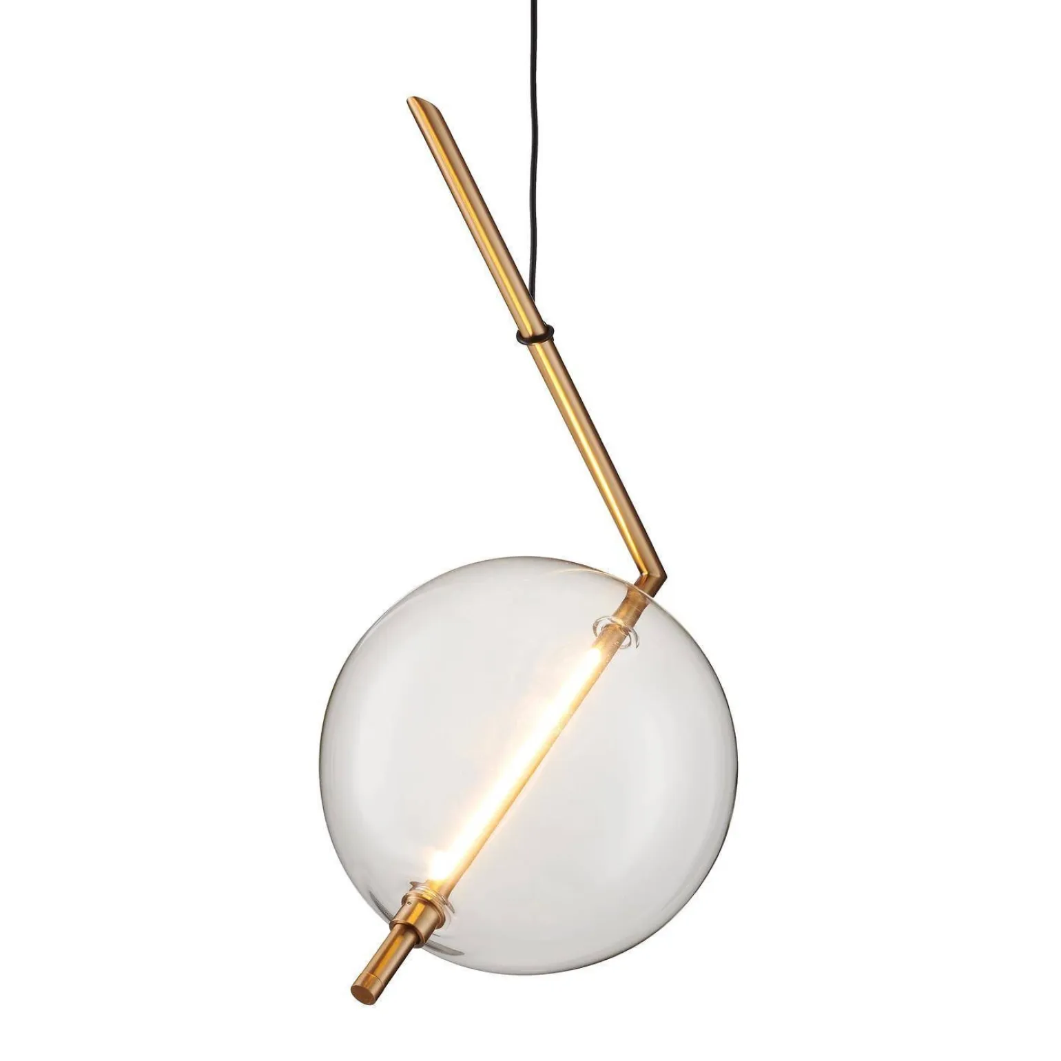 Lampa wisząca AMORE- 1 złota 24 cm (ST-8869P-1) - Step into Design