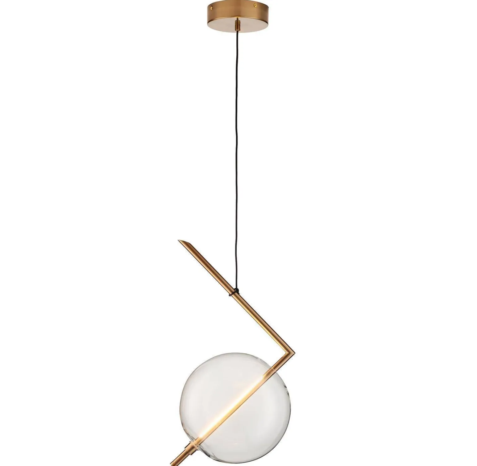 Lampa wisząca AMORE- 1 złota 24 cm (ST-8869P-1) - Step into Design