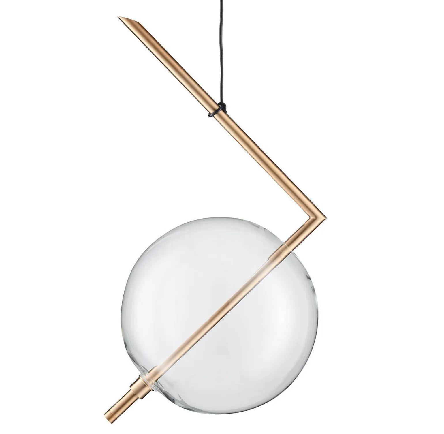 Lampa wisząca AMORE- 1 złota 24 cm (ST-8869P-1) - Step into Design