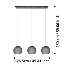 Lampa wisząca ARANGONA czarna (390214) - EGLO