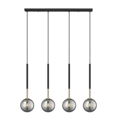 Lampa wisząca ARCTURUS czarno-złota (P0574-04D-SDFZ) - Zuma Line