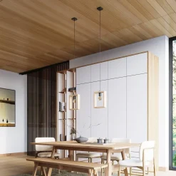 Lampa wisząca ARIES naturalne drewno (SL.1310) - Sollux Lighting