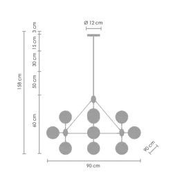 Lampa wisząca ASTRIFERO-10 (ST-9047-10 transparent) - Step into Design