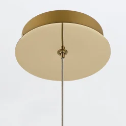 Lampa wisząca Atomo - 1 źródło światła - Szczotkowane złoto (QN-ATOMO-1P-BG) - Quintiesse