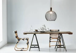 Lampa wisząca AVER Nordlux E27 60W Metal Czarny