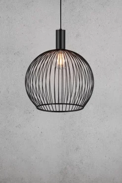 Lampa wisząca AVER Nordlux E27 60W Metal Czarny