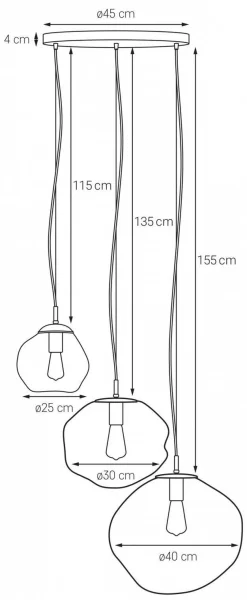 Lampa wisząca AVIA 3 (10424308) KASPA