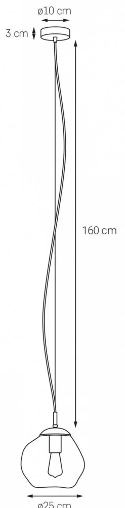 Lampa wisząca AVIA S (10421108) KASPA - żyrandol