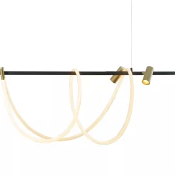 Lampa wisząca BALBO złoto-czarna (2200277L) - Zuma Line