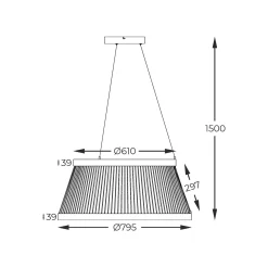 Lampa wisząca BALU czarna (MD3328-2M-3BT) - Zuma Line