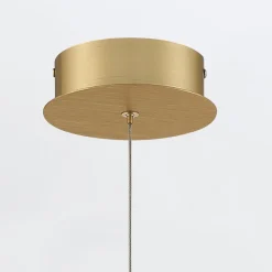 Lampa wisząca Barletta - 1 źródło światła - Szczotkowane złoto (QN-BARLETTA-1P-BG) - Quintiesse