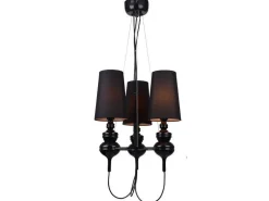 Lampa wisząca BAROCO 3 (AD-7121S-3BK - Azzardo) - żyrandol