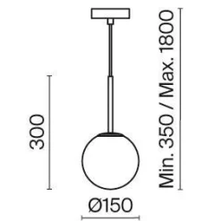 Lampa wisząca Basic form Ø15 czarna (MOD321PL-01B) - Maytoni