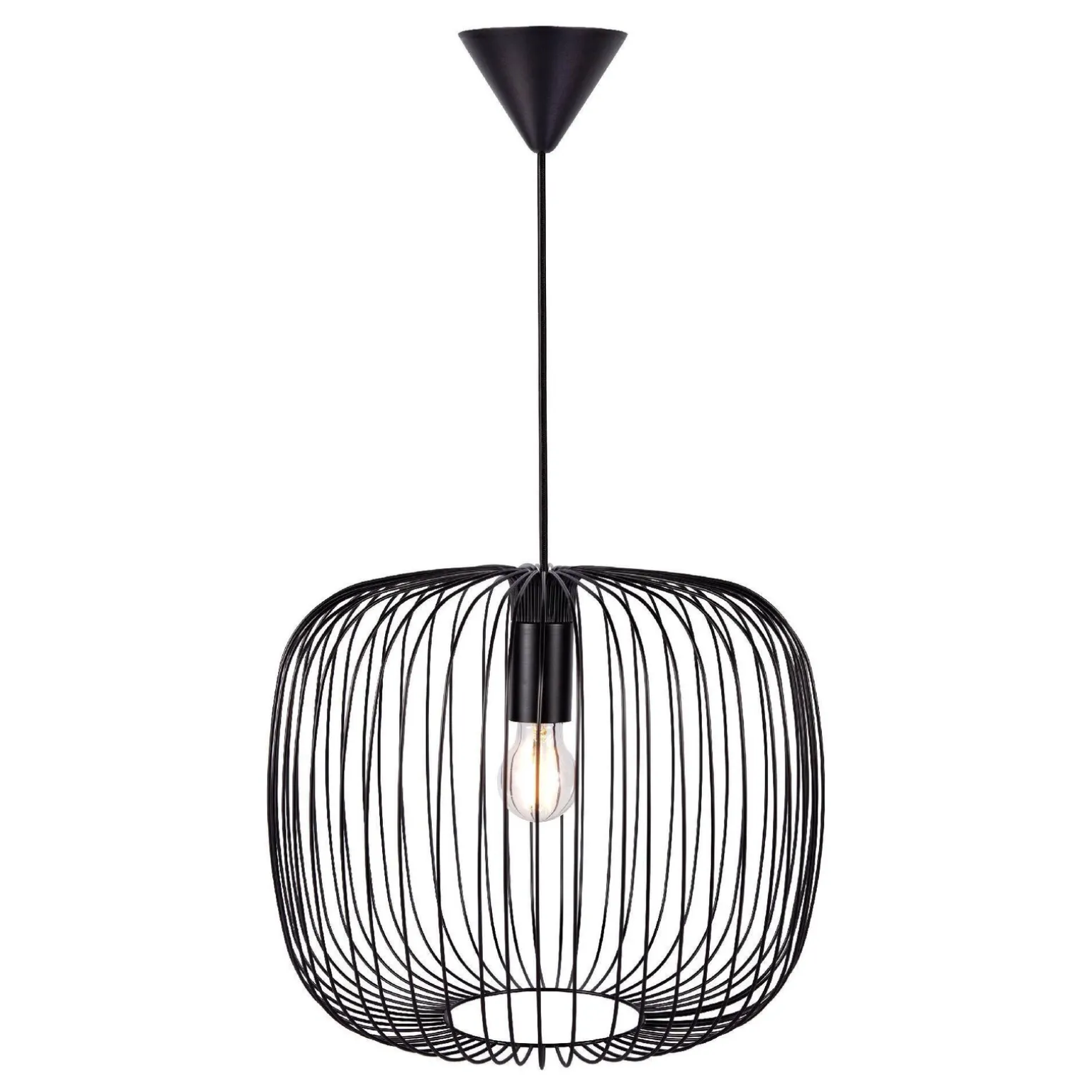 Lampa wisząca BERONI Nordlux E27 60W Metal Czarny