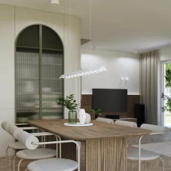 Lampa wisząca BISCUIT biała LED 4000K (TH.533) - Thoro Lighting