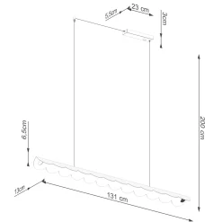 Lampa wisząca BISCUIT brzoskwiniowy LED 3000K (TH.563) - Thoro Lighting