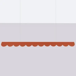 Lampa wisząca BISCUIT ochra czerwona LED 3000K (TH.558) - Thoro Lighting