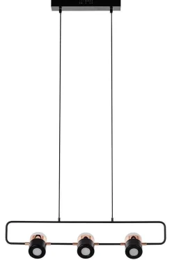 Lampa wisząca BLINK 3 czarna - LED (XCP7598-3 BLACK) - King Home