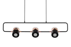 Lampa wisząca BLINK 3 czarna - LED (XCP7598-3 BLACK) - King Home