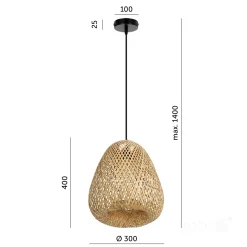 Lampa wisząca BOHO BEIRUT 1xE27 Kobi Design (002158KOB) - KOBI LIGHT