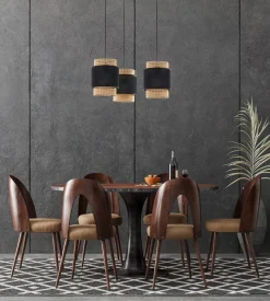 Lampa wisząca BOHO czarna 3 PŁ (6549) - TK Lighting