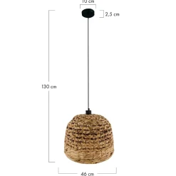 Lampa wisząca Boho Hiacynt wodny 46x46x130cm (56107-017) - DIJK