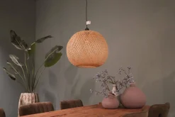 Lampa wisząca Boho kula bambusowa 46x46x143cm (55858-017) - DIJK