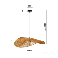 Lampa wisząca BOHO VERONA 1xE27 Kobi Design (002167KOB) - KOBI LIGHT