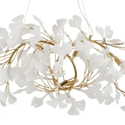 Lampa wisząca BOTANIKA WAVE złoto biała 125 cm (XY080P-120) - Step into Design