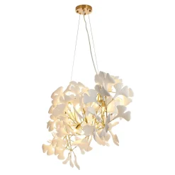 Lampa wisząca BOTANIKA WAVE złoto biała 125 cm (XY080P-120) - Step into Design