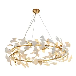 Lampa wisząca BOTANIKA złoto biała 100 cm (XY080P-100) - Step into Design