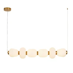 Lampa wisząca BRILLA-6 LED biało-złota 125 cm (ST-CP241210-6L GOLD) - Step into Design