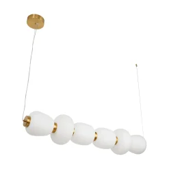 Lampa wisząca BRILLA-6 LED biało-złota 125 cm (ST-CP241210-6L GOLD) - Step into Design